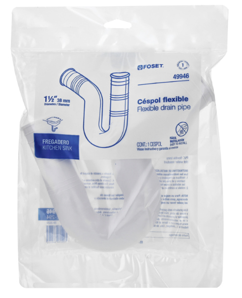 Venta de CESPOL FLEX. P/FREGADERO PVC 1 1/2" (Mueble de Baño) en CDMX | Ferreteros Unidos