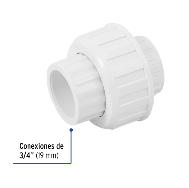 Venta de TUERCA UNION PVC HID. 3/4" (Mueble de Baño) en CDMX | Ferreteros Unidos