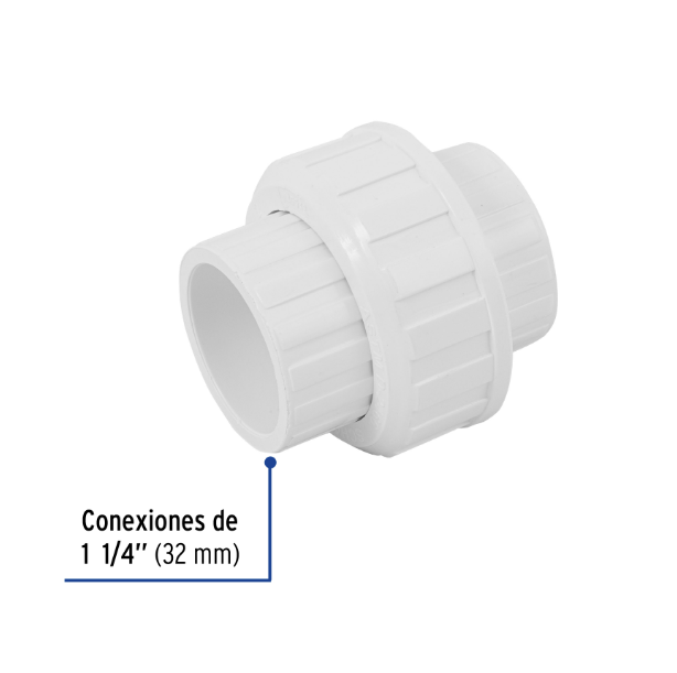 Venta de TUERCA UNION PVC HID. 1 1/4" (Mueble de Baño) en CDMX | Ferreteros Unidos