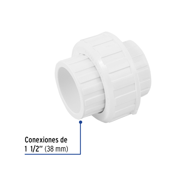 Venta de TUERCA UNION PVC HID. 1 1/2" (Mueble de Baño) en CDMX | Ferreteros Unidos