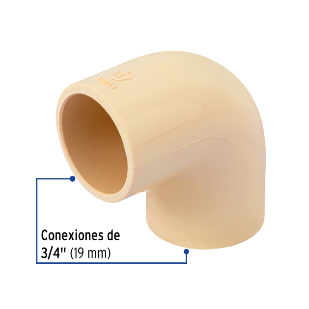 Venta de CODO CPVC 3/4" X 90 (Mueble de Baño) en CDMX | Ferreteros Unidos