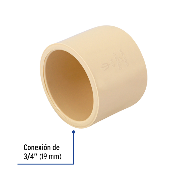 Venta de TAPON CPVC 3/4" (Mueble de Baño) en CDMX | Ferreteros Unidos