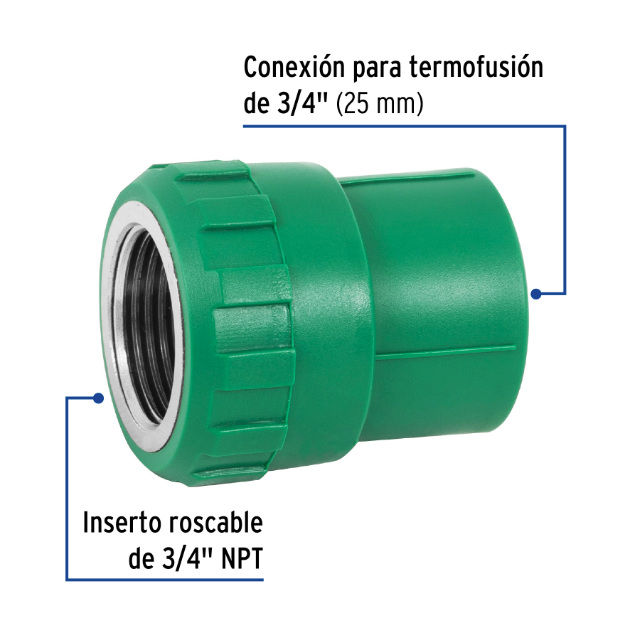 Venta de CONECTOR HEMBRA 3/4" (Mueble de Baño) en CDMX | Ferreteros Unidos
