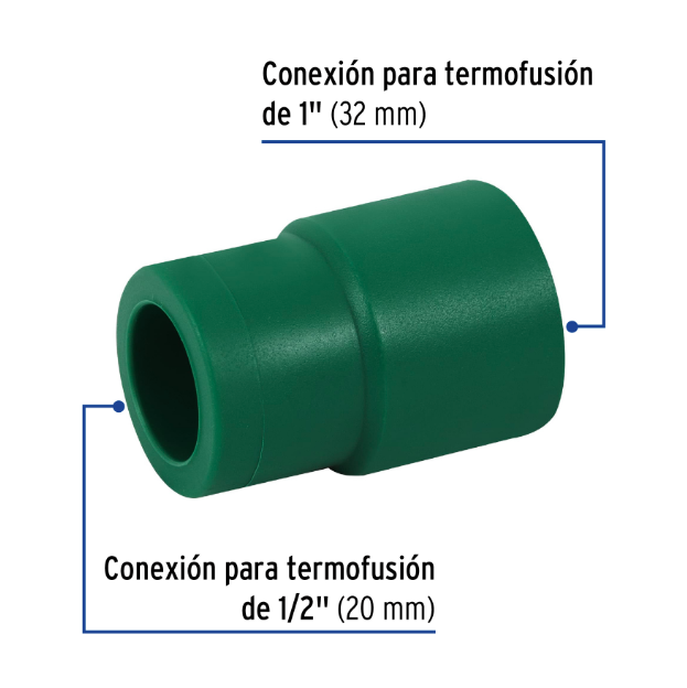 Venta de REDUCCION BUSHING PPR 1" X 1/2" (Mueble de Baño) en CDMX | Ferreteros Unidos