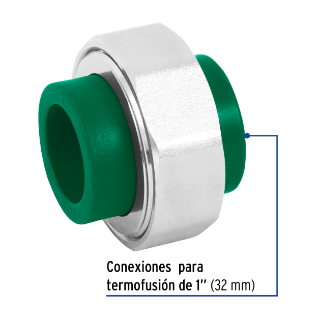 Venta de TUERCA UNION PPR 1" (Mueble de Baño) en CDMX | Ferreteros Unidos