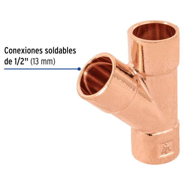 Venta de YEE COBRE 1/2" (Mueble de Baño) en CDMX | Ferreteros Unidos